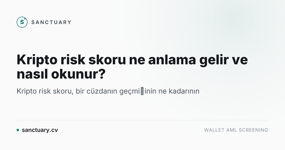 Kripto risk skoru ne anlama gelir ve nasıl okunur?